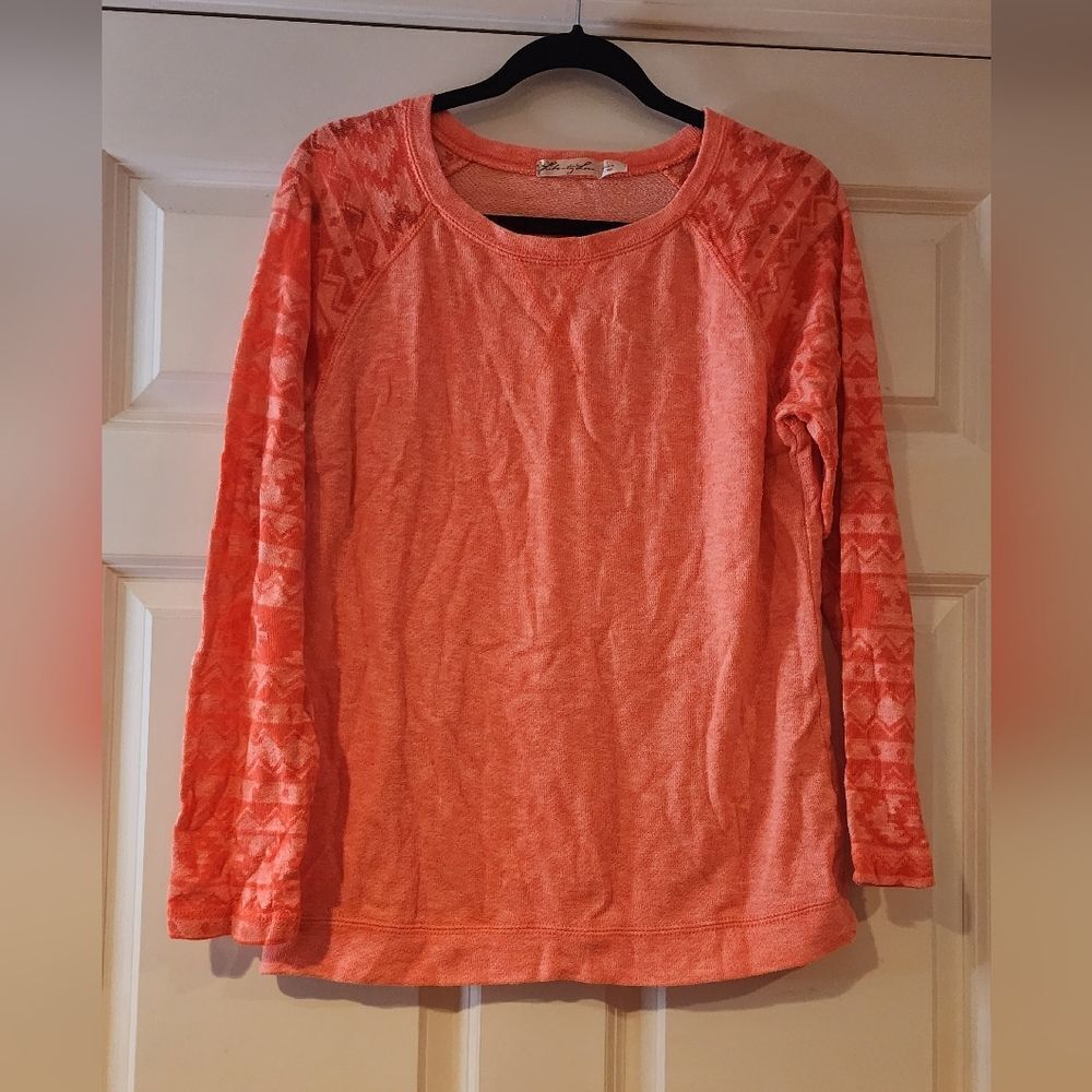 Liberty Love hot pink long sleeve top L